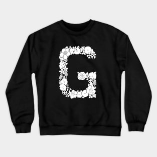 Floral Letter G Crewneck Sweatshirt